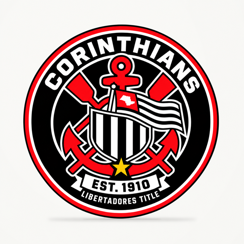 Corinthians latest soccer seal — front illustrative rendering