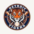 Detroit Tigers MLB Team Seal — front view; illustrative rendering