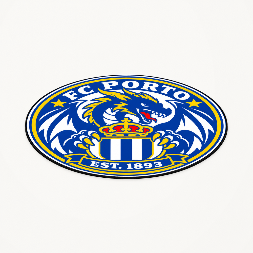 FC Porto latest soccer seal — angle illustrative rendering