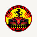 Ferrari F1 Team Seal — front view; illustrative rendering