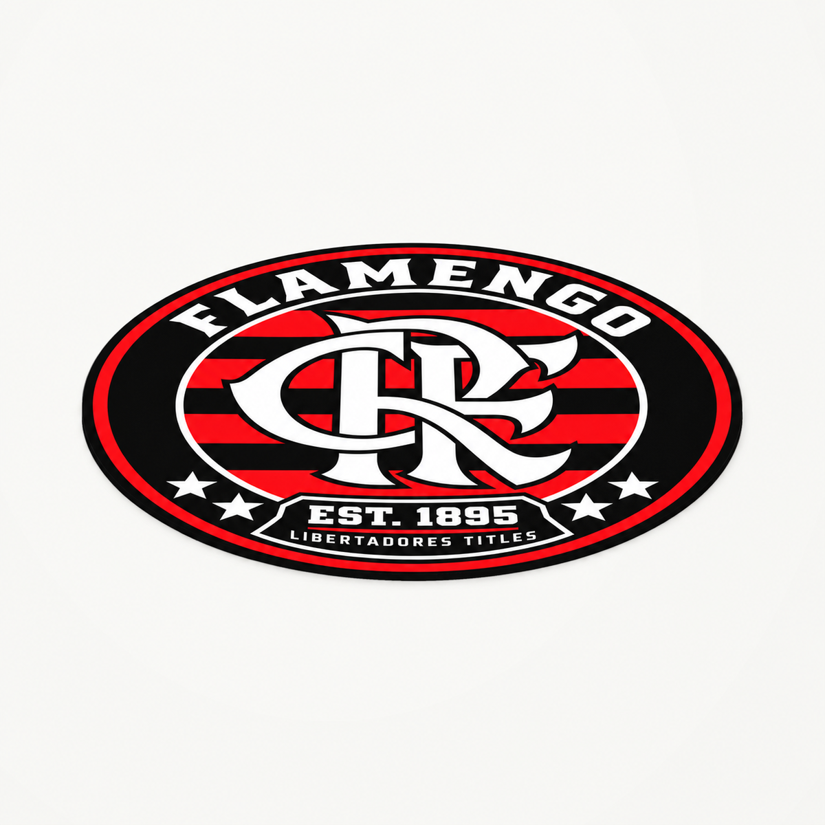 Flamengo latest soccer seal — angle illustrative rendering