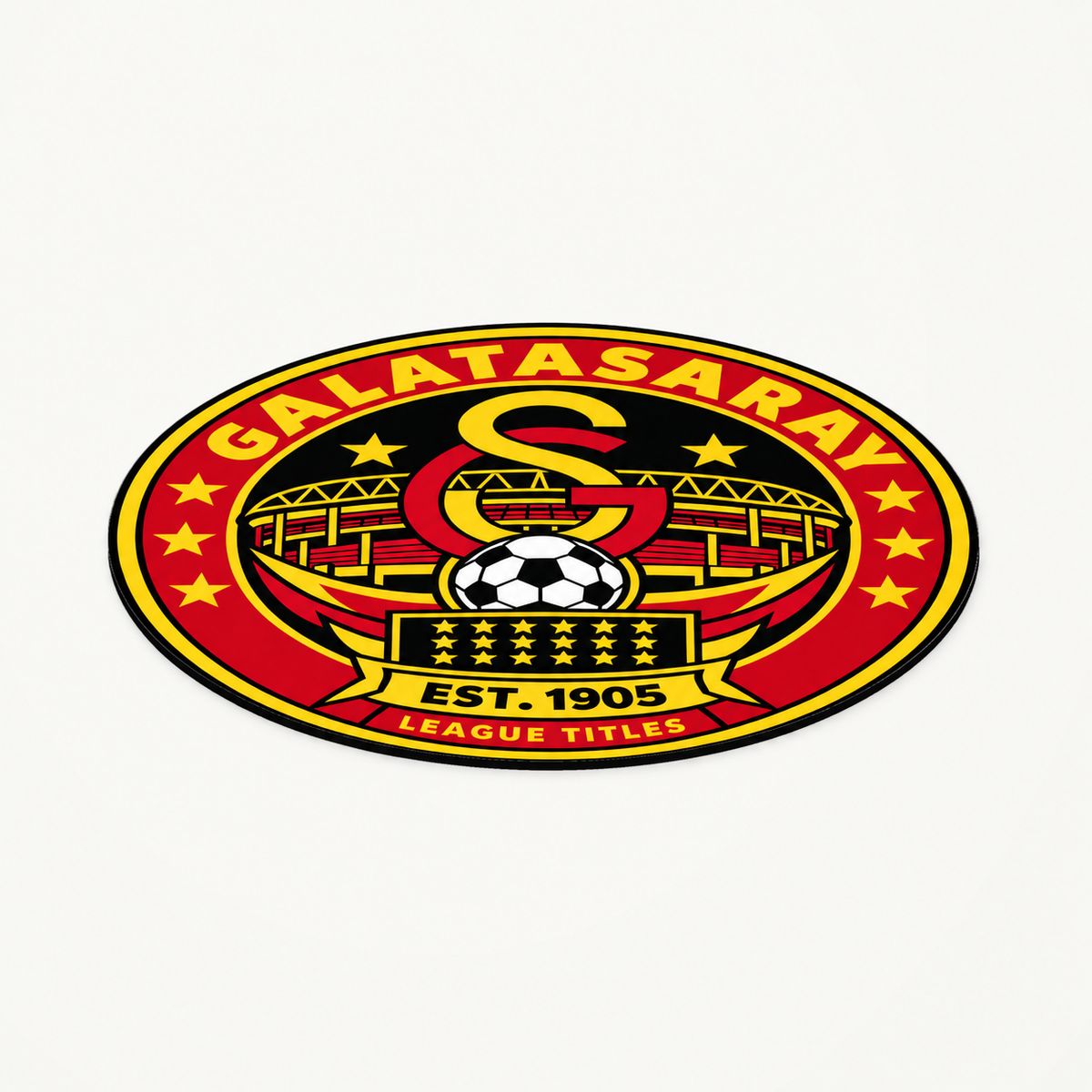Galatasaray latest soccer seal — angle illustrative rendering