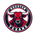 Houston Texans NFL seal — complete front view; illustrative rendering