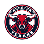 Houston Texans NFL seal — complete front view; illustrative rendering