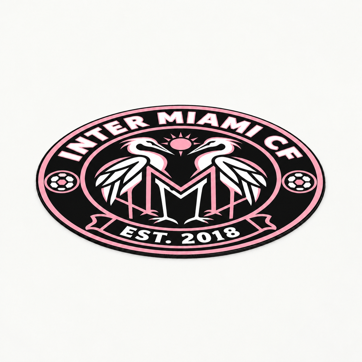 Inter Miami CF Soccer Club Seal — angle illustrative rendering
