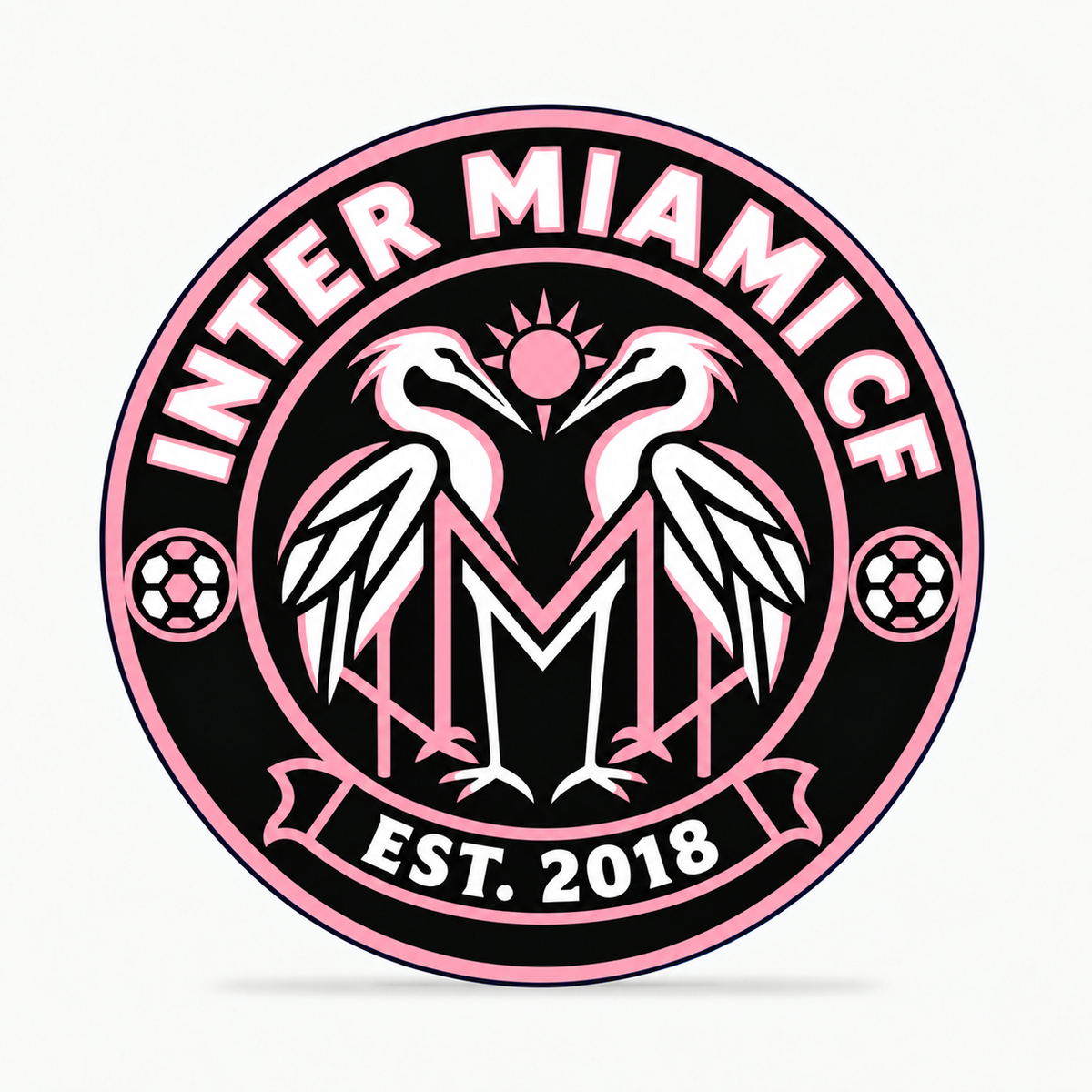 Inter Miami CF Soccer Club Seal — front illustrative rendering