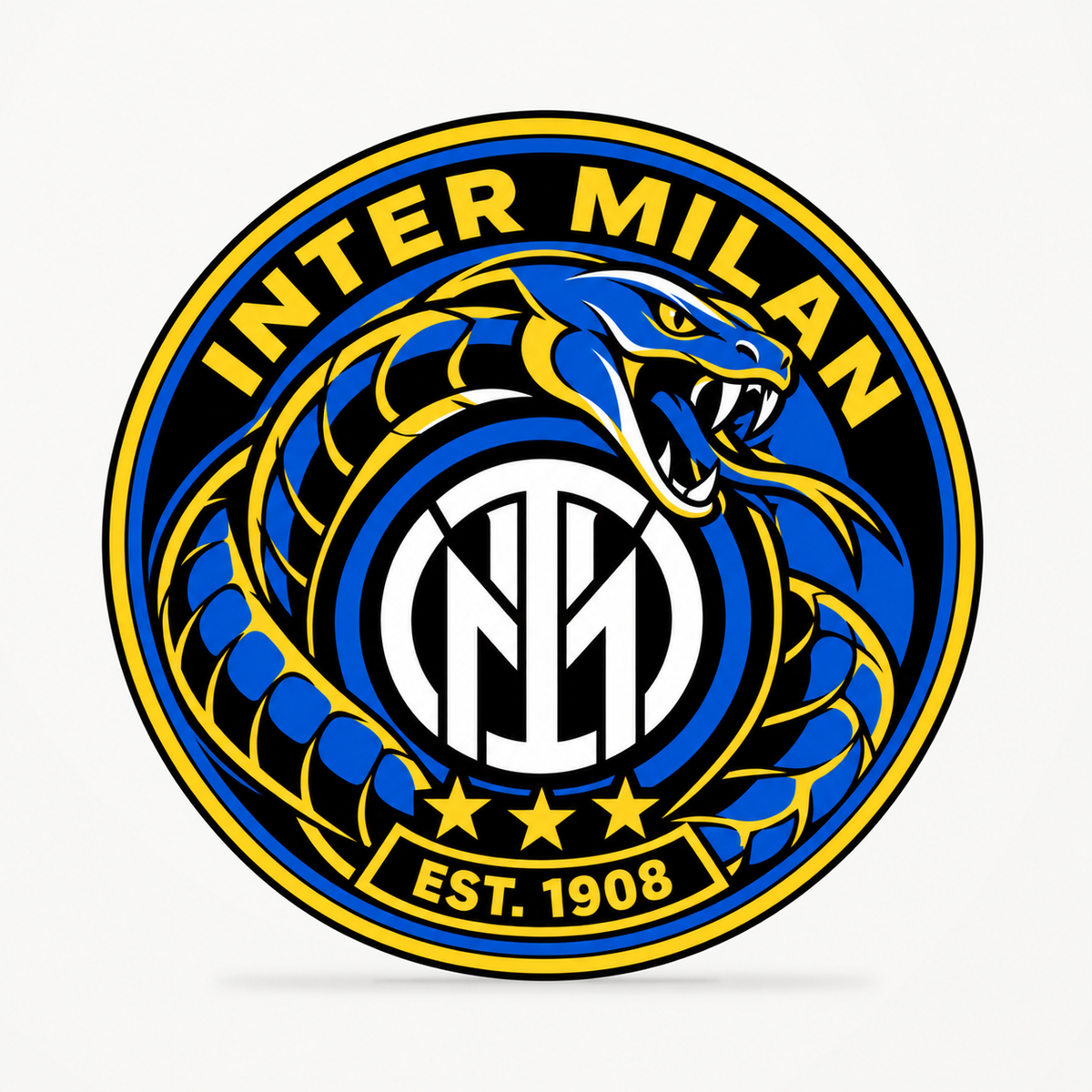 Inter Milan latest soccer seal — front illustrative rendering
