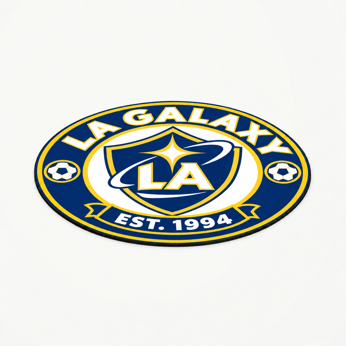 LA Galaxy Soccer Club Seal — angle illustrative rendering