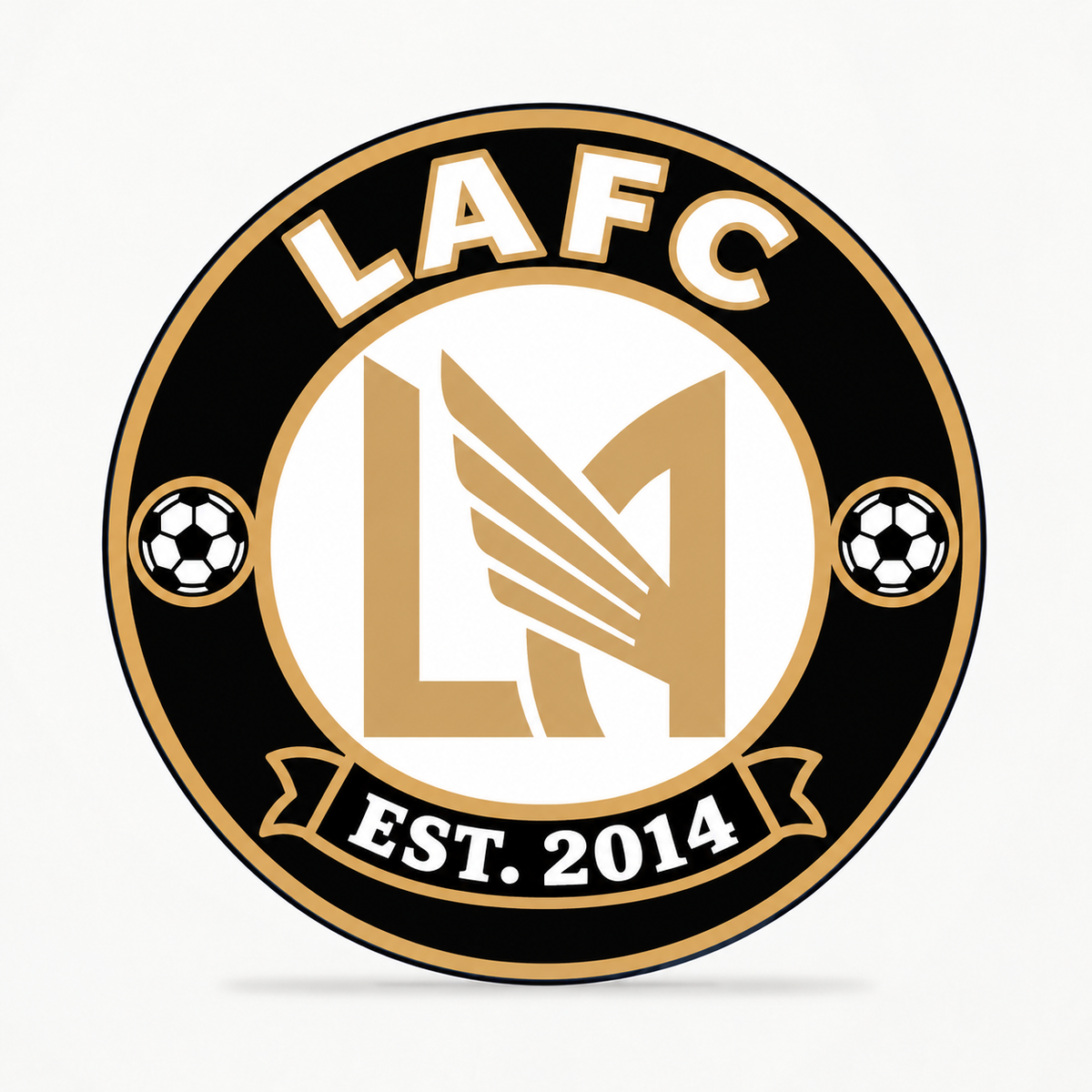 LAFC Soccer Club Seal — front illustrative rendering