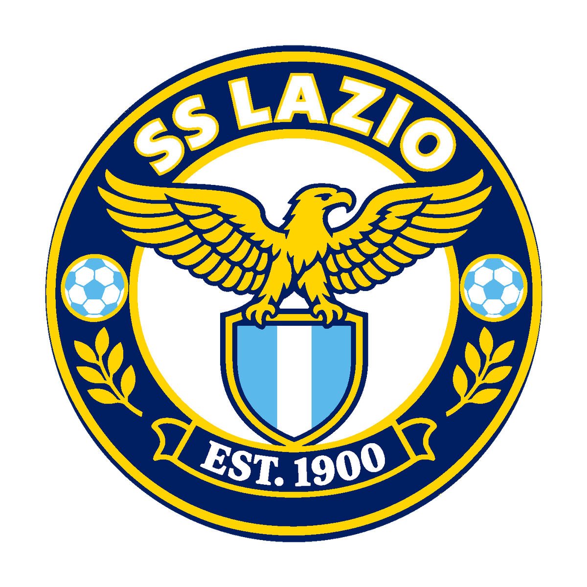 SS Lazio circular soccer club seal — front artwork preview