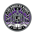 Los Angeles Kings NHL seal — complete front view; illustrative rendering