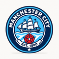 Manchester City latest soccer seal — front illustrative rendering