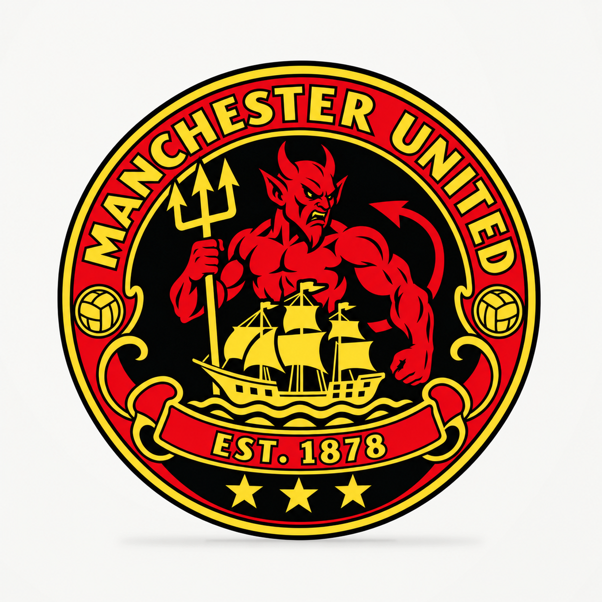 Manchester United latest seal design — front illustrative rendering