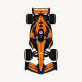 McLaren F1 Car Sign — front view; illustrative rendering