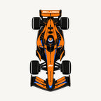 McLaren F1 Car Sign — front view; illustrative rendering