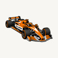 McLaren F1 Car Sign — Three-Quarter — front view; illustrative rendering