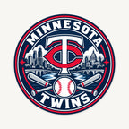 Minnesota Twins MLB Team Seal — front view; illustrative rendering