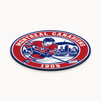 Montreal Canadiens NHL seal — angled thin-profile view; illustrative rendering