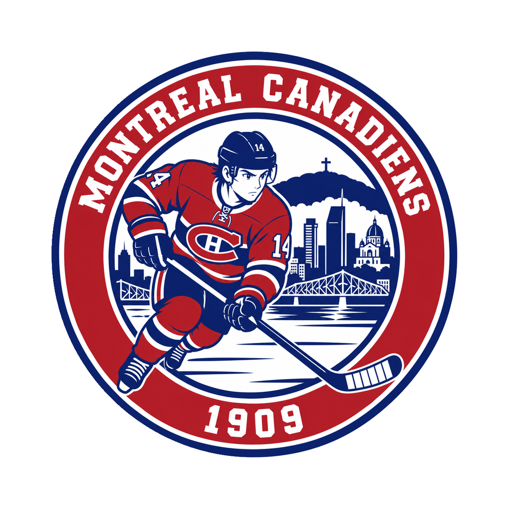 Montreal Canadiens NHL seal — complete front view; illustrative rendering