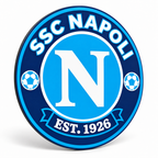 SSC Napoli soccer club seal — angled illustrative rendering
