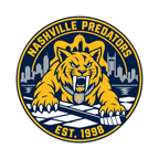 Nashville Predators NHL seal — complete front view; illustrative rendering