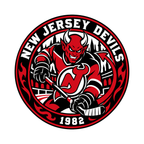 New Jersey Devils NHL seal — complete front view; illustrative rendering