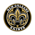 New Orleans Saints NFL seal — front view; illustrative rendering