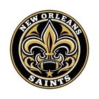 New Orleans Saints NFL seal — front view; illustrative rendering