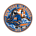 New York Islanders NHL seal — complete front view; illustrative rendering