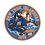 New York Islanders NHL seal — complete front view; illustrative rendering