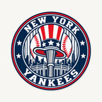 New York Yankees MLB Team Seal — front view; illustrative rendering