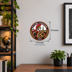 Ottawa Senators NHL seal — wall display with 9.5-inch measurements; 9.5-inch size shown; illustrative rendering