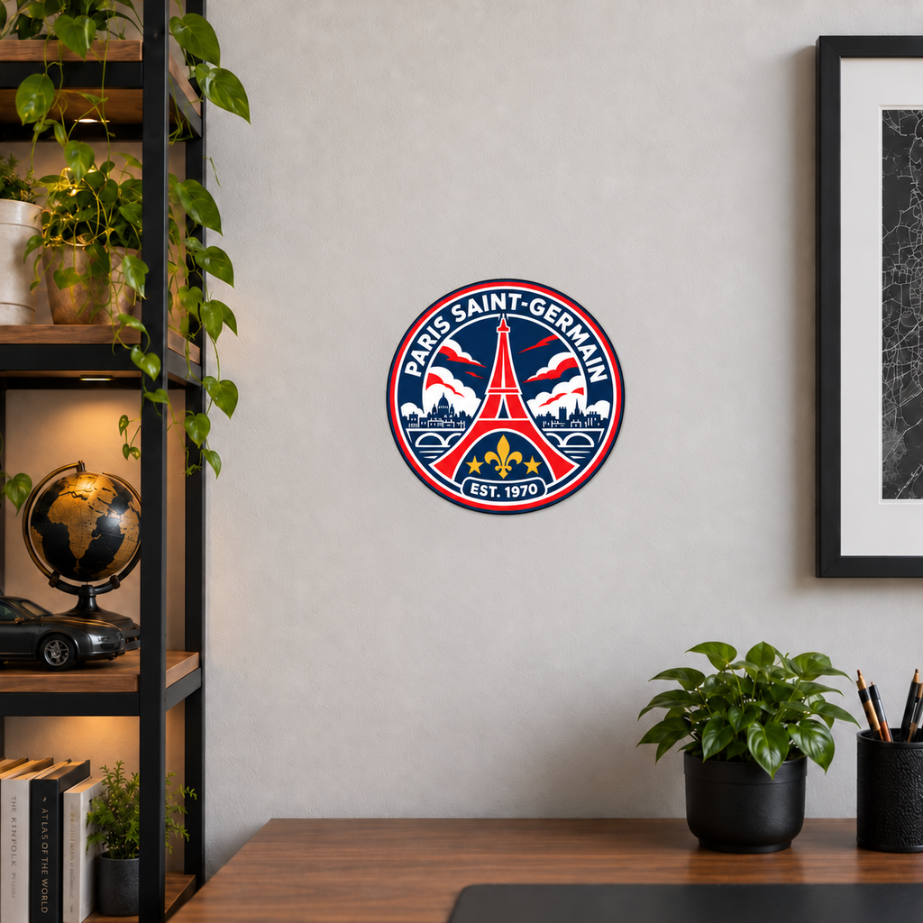 Paris Saint-Germain latest soccer seal — lifestyle illustrative rendering