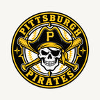 Pittsburgh Pirates MLB Team Seal — front view; illustrative rendering