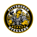Pittsburgh Steelers NFL seal — front view; illustrative rendering