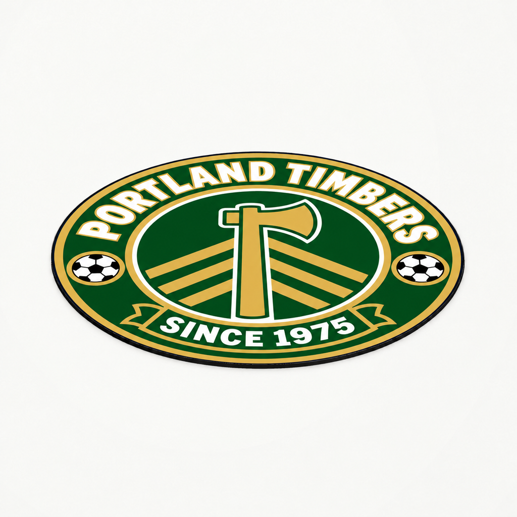 Portland Timbers Soccer Club Seal — angle illustrative rendering
