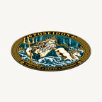 Poseidon Greek Mythology Seal — angled view showing thin profile; illustrative rendering