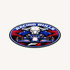 Racing Bulls F1 Team Seal — angled view showing the thin plaque profile; illustrative rendering