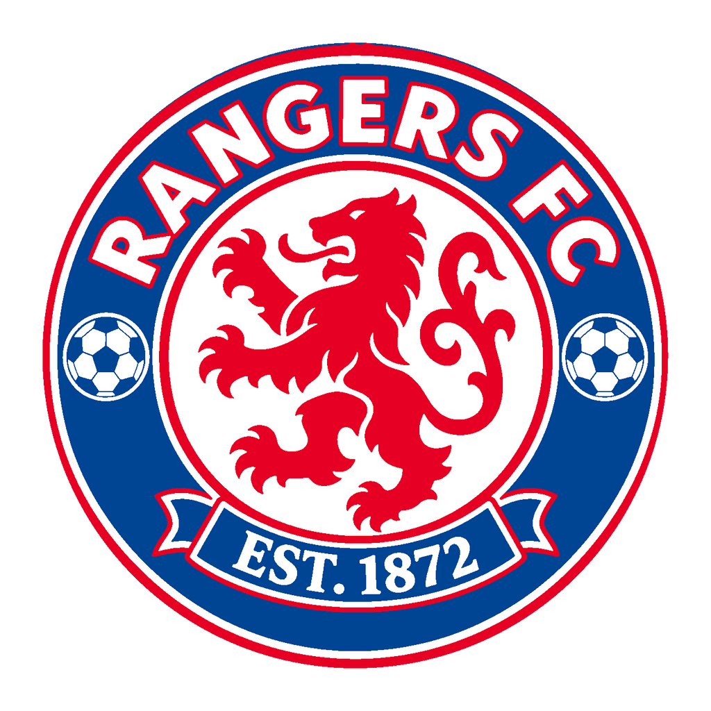 Rangers FC circular soccer club seal — front artwork preview