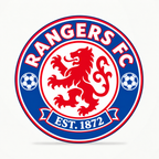 Rangers FC soccer club seal — matching front view illustrative rendering