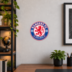 Rangers FC soccer club seal — matching wide office wall display illustrative rendering