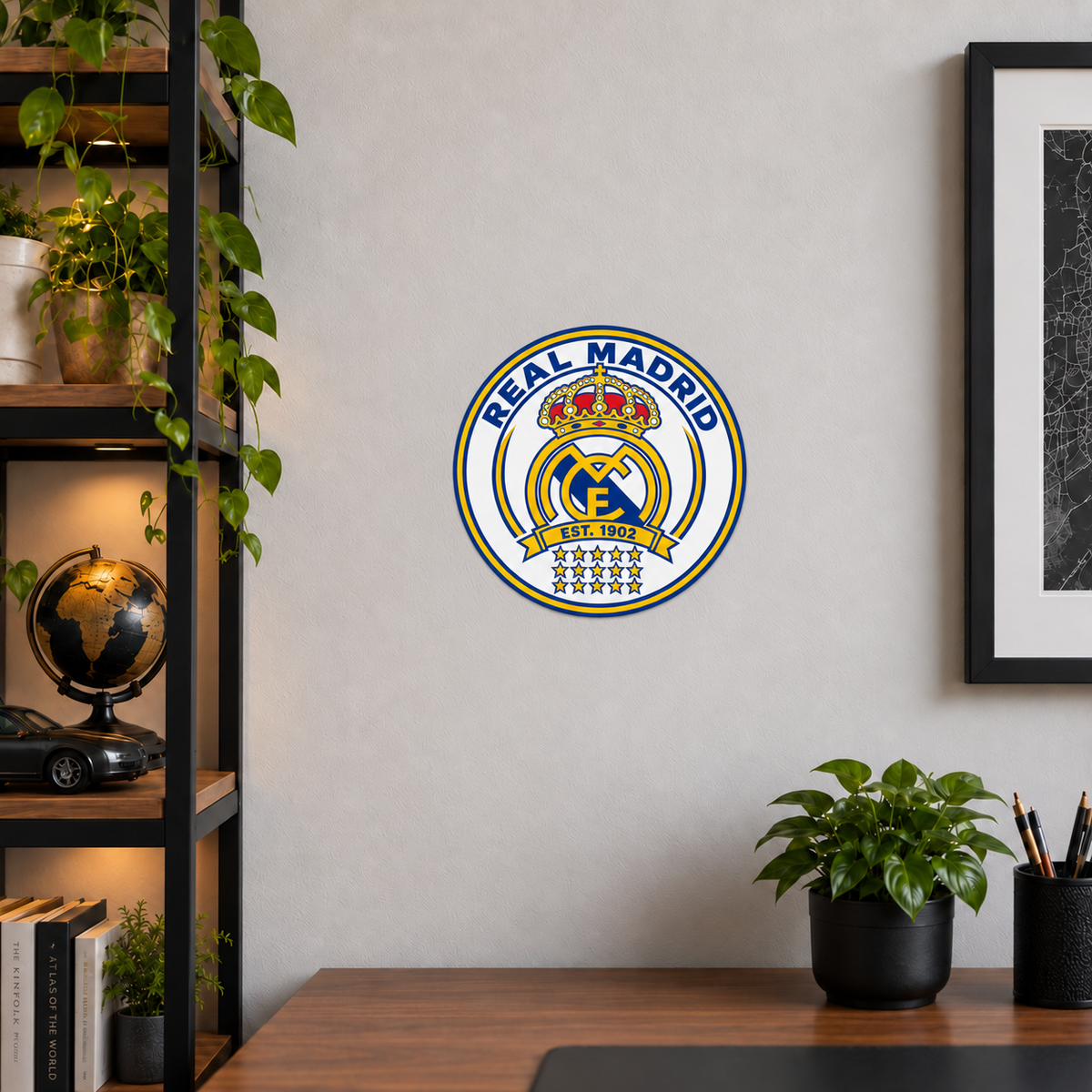 Real Madrid latest seal design — lifestyle illustrative rendering