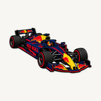 Red Bull Racing F1 Car Sign — front view; illustrative rendering