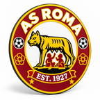 AS Roma soccer club seal — angled illustrative rendering