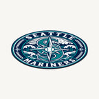 Seattle Mariners MLB Team Seal — angled view showing the thin plaque profile; illustrative rendering