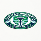 Seattle Sounders FC Soccer Club Seal — angle illustrative rendering