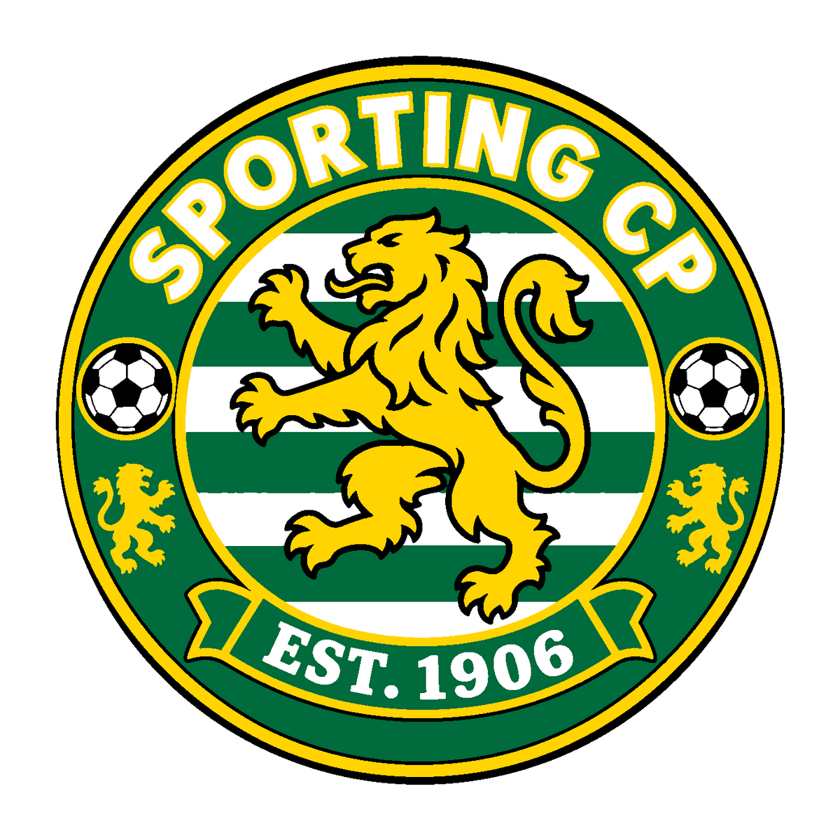 Sporting CP circular soccer club seal — front artwork preview
