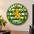 Sporting CP soccer club seal — wall-display illustrative rendering