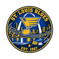 St. Louis Blues NHL seal — complete front view; illustrative rendering