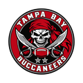 Tampa Bay Buccaneers NFL seal — front view; illustrative rendering